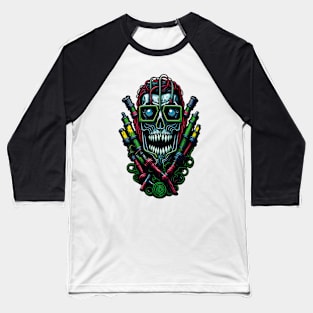 Cyborg Heads Baseball T-Shirt